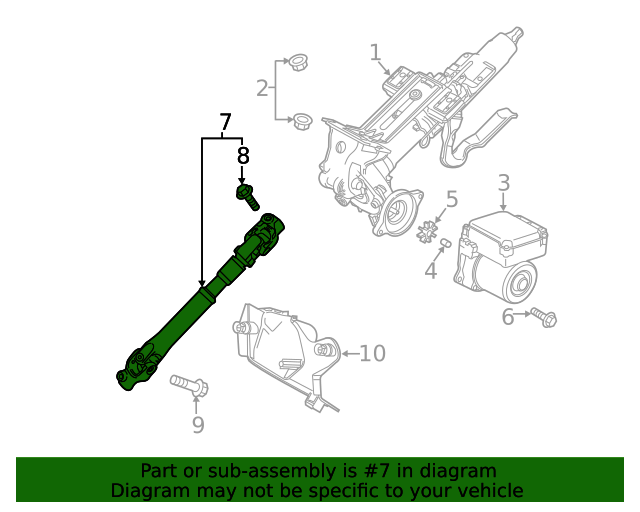 20142021 Mazda Intermediate Shaft BHN132AB0A OEM Parts Online