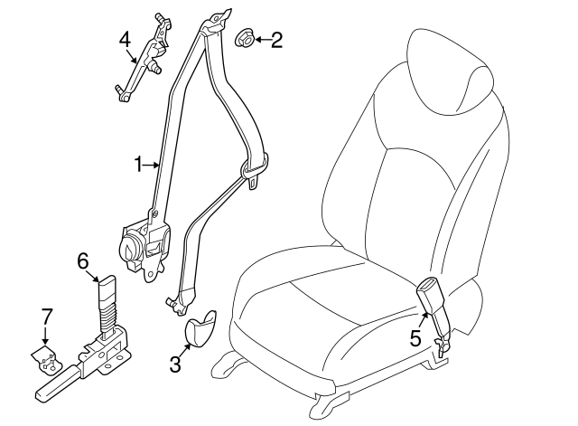 NISSAN 878249PF0A GENUINE OEM ADJUSTER