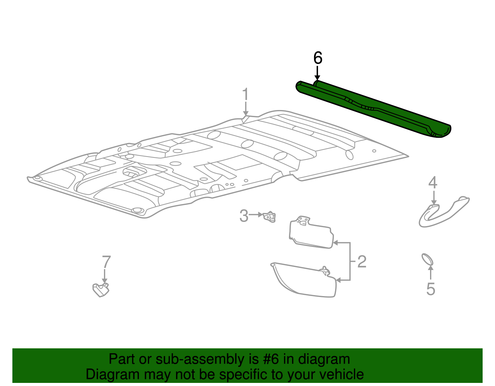 Rear Trim Panel - Ford (YC3Z-7841308-AAA)