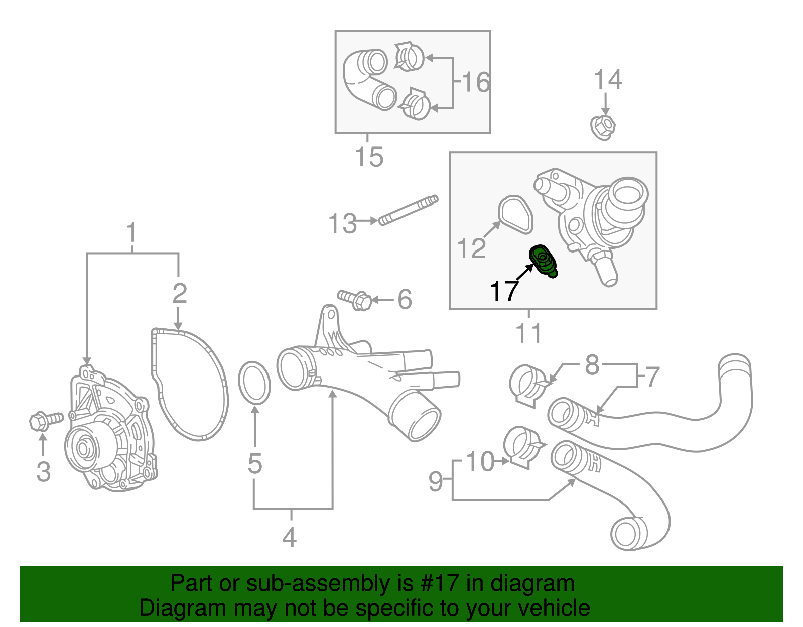 Engine Coolant Temperature Sensor - GM (90570185)