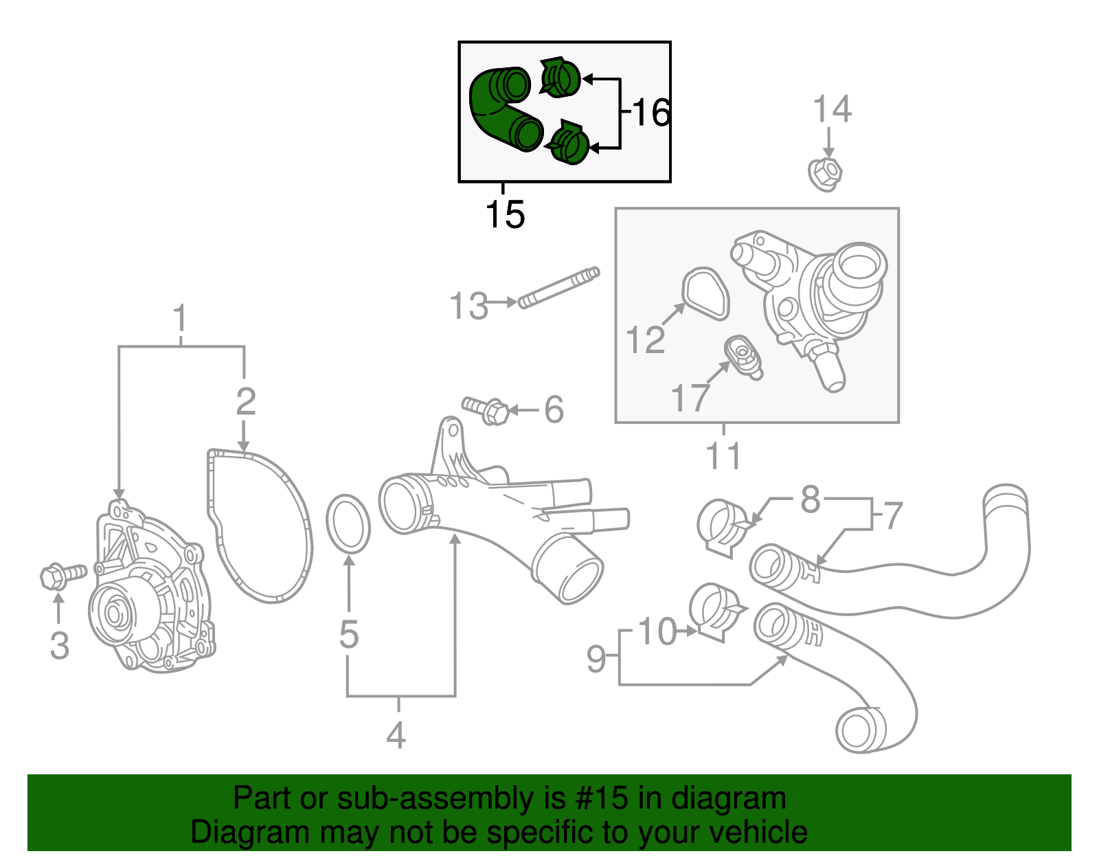 Radiator Outlet Hose - GM (84440071)