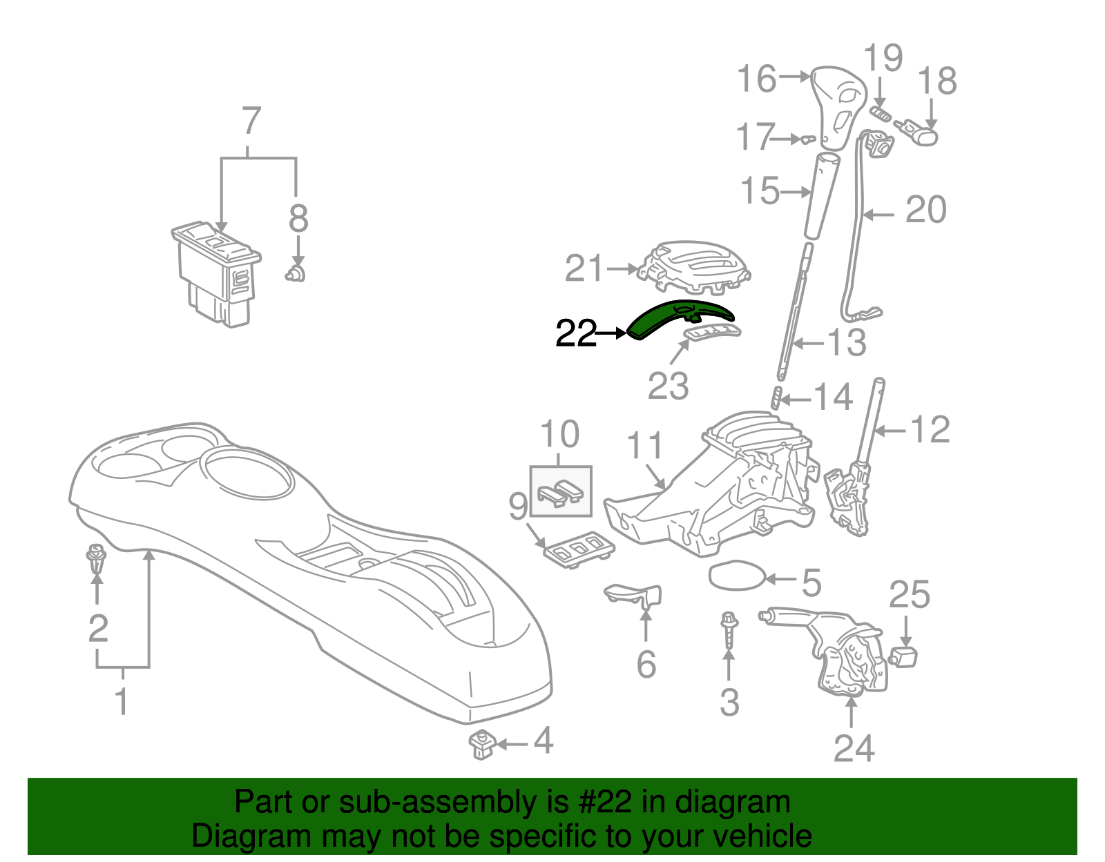 Indicator Housing Slider - Scion (35975-52030)