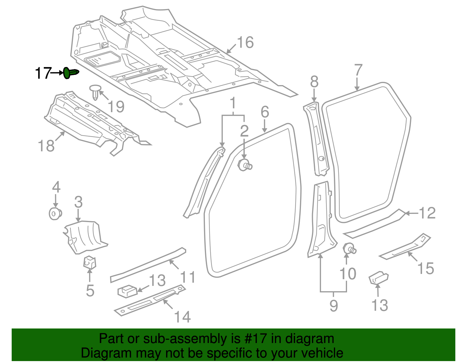 Carpet Clip - Scion (90467-09118)