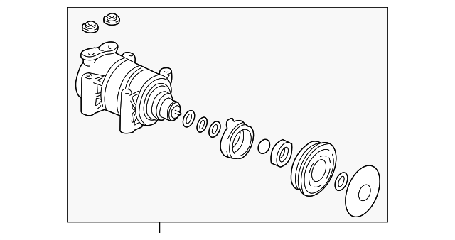 Air Conditioning Compressor and Clutch Assembly - GM (88964862)