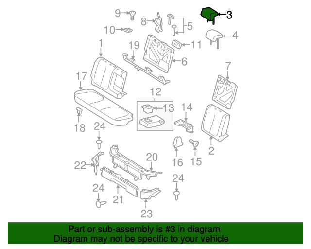TOYOTA Genuine 71940-52560-C1 Headrest Assembly