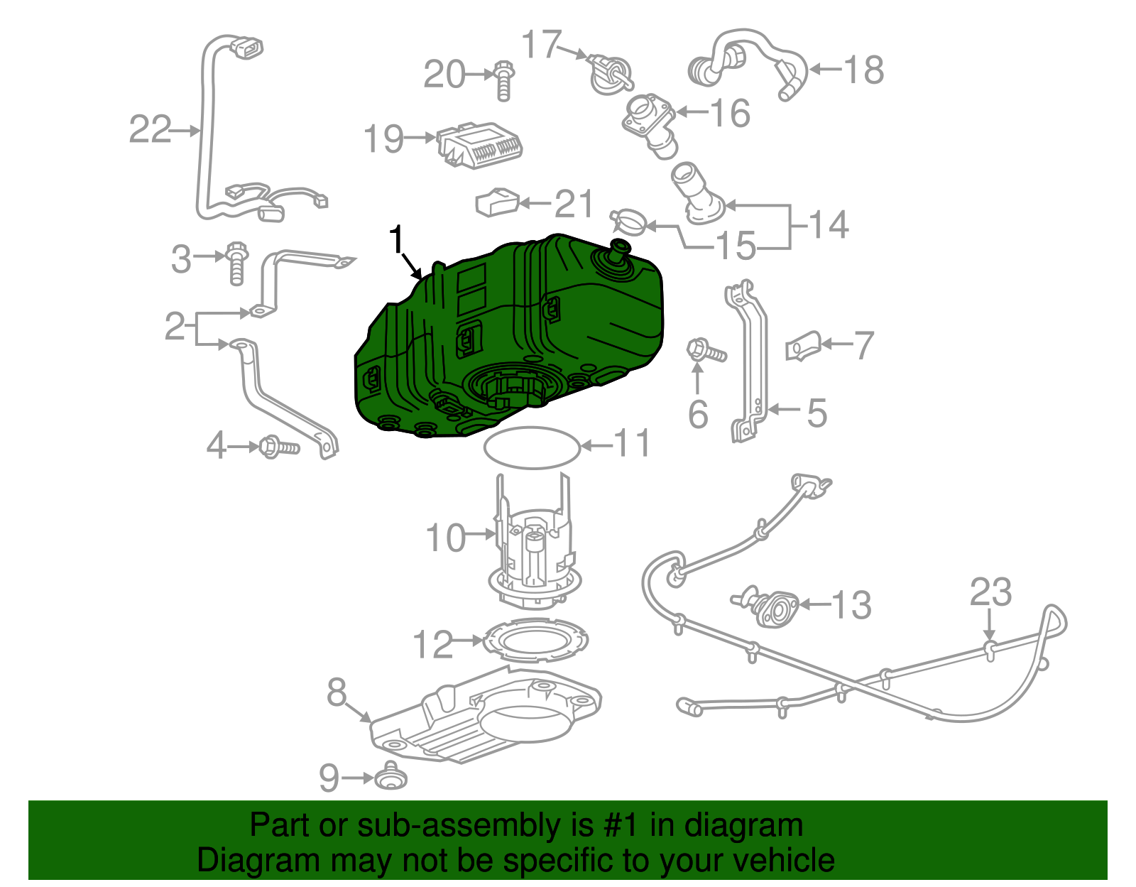Emission Reduction Fluid Tank - GM (84360115)