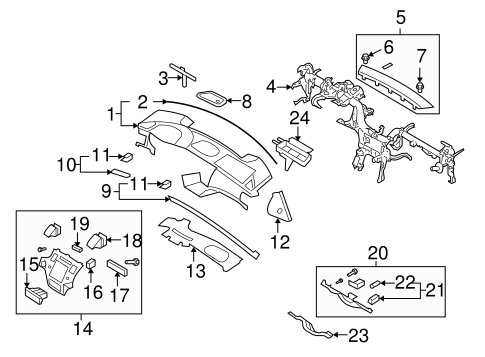 Instrument Panel for 2008 Hyundai Azera #0