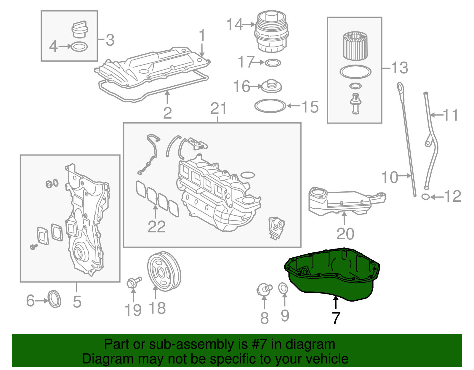 Engine Oil Pan - Scion (12101-0V030)