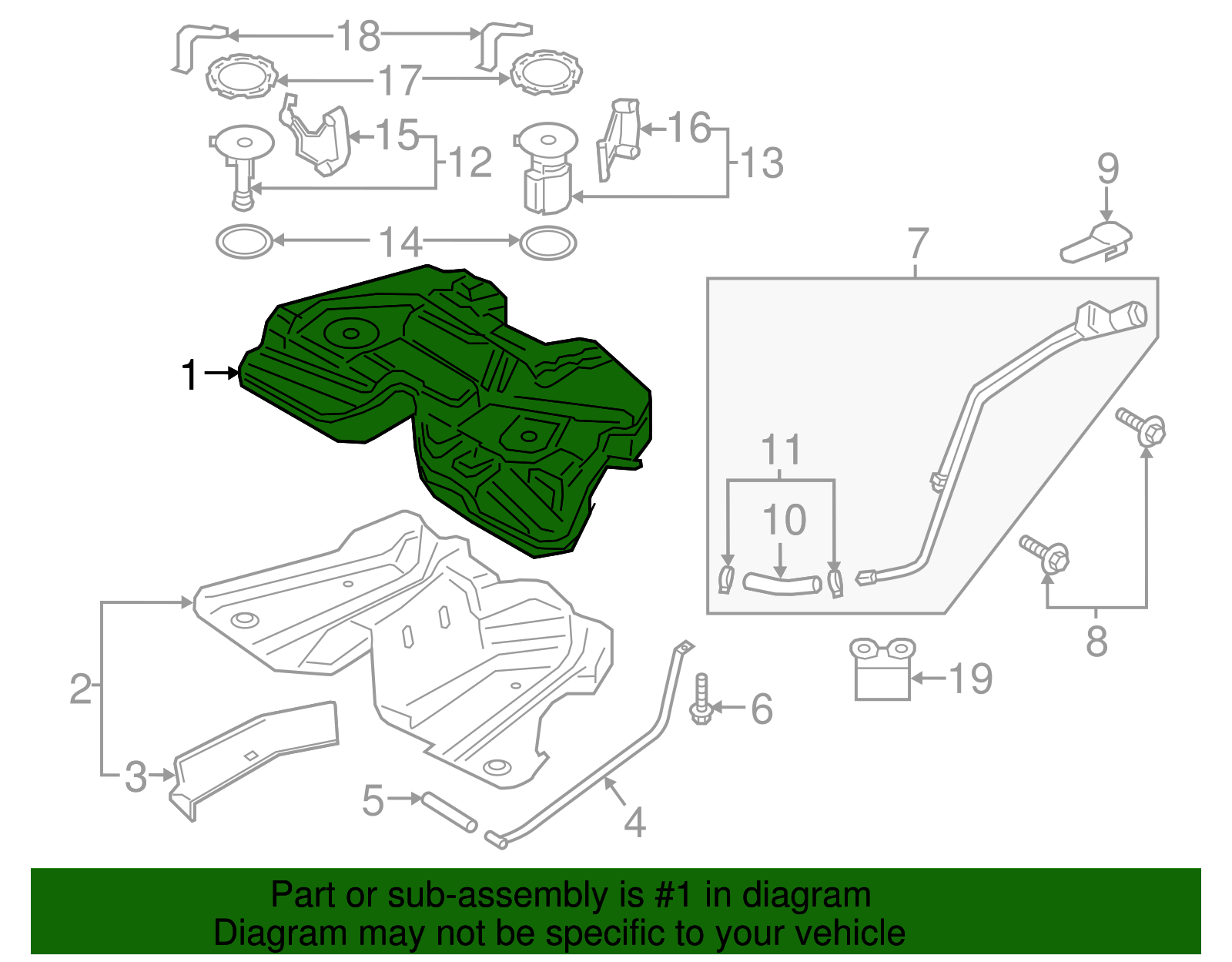 Fuel Tank - Ford (GD9Z-9002-B)