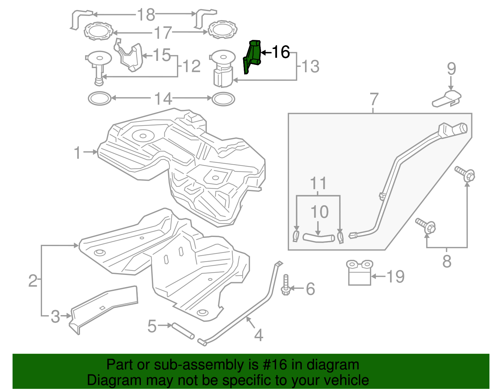Fuel Gauge Sending Unit - Ford (GD9Z-9A299-C)