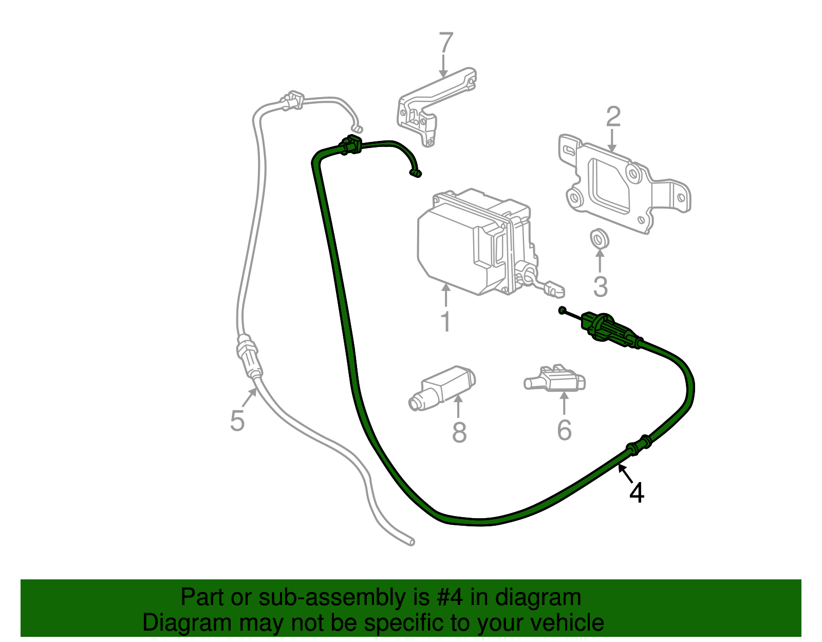 Cable - Buick (25727035)