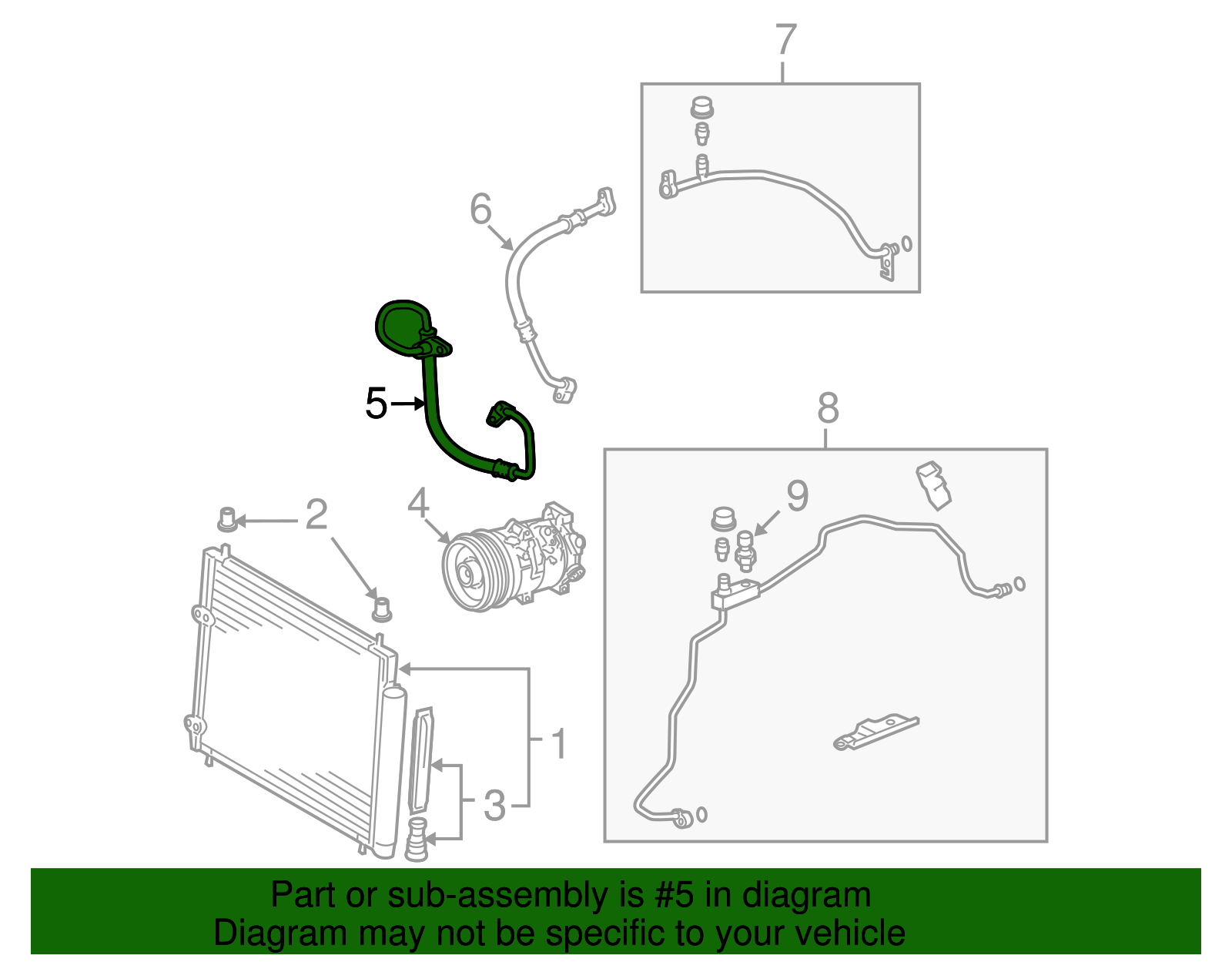 Discharge Hose - Toyota (88703-02460)