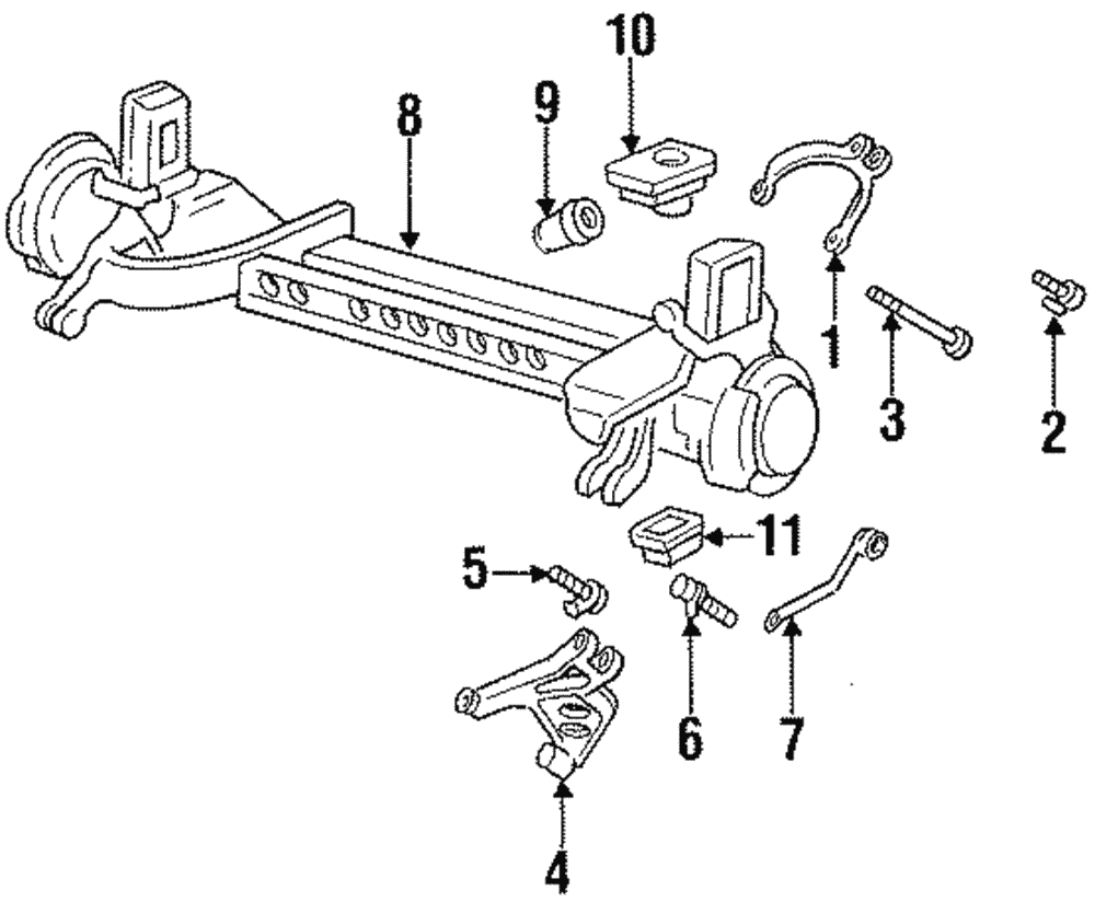 Suspension Cross-Member Lower Insulator - GM (25678602)