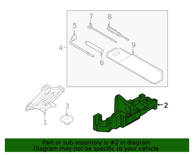 09149S9100 Floor Jack Cover 20202023 Kia Telluride Kia Auto Parts