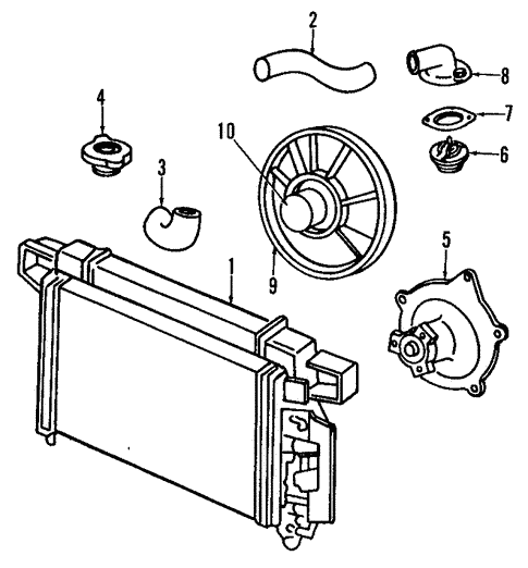 Radiator & Components for 1996 Chrysler Concorde | Mopar Parts Canada