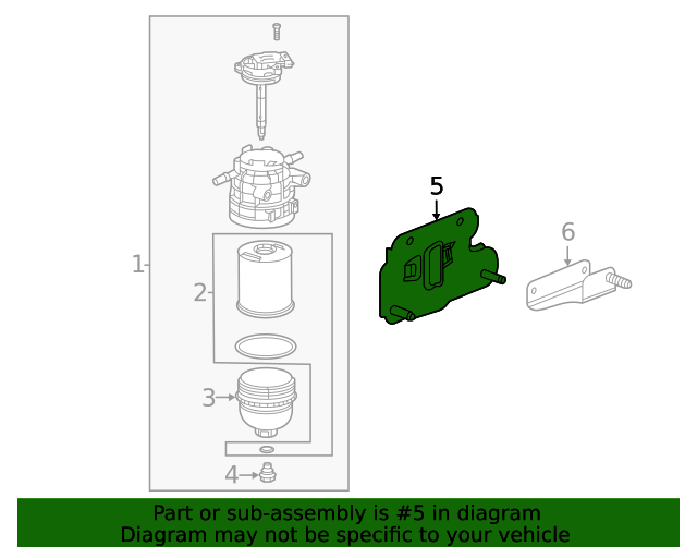 Fuel/Water Separator Bracket 85594678 | TascaParts.com 