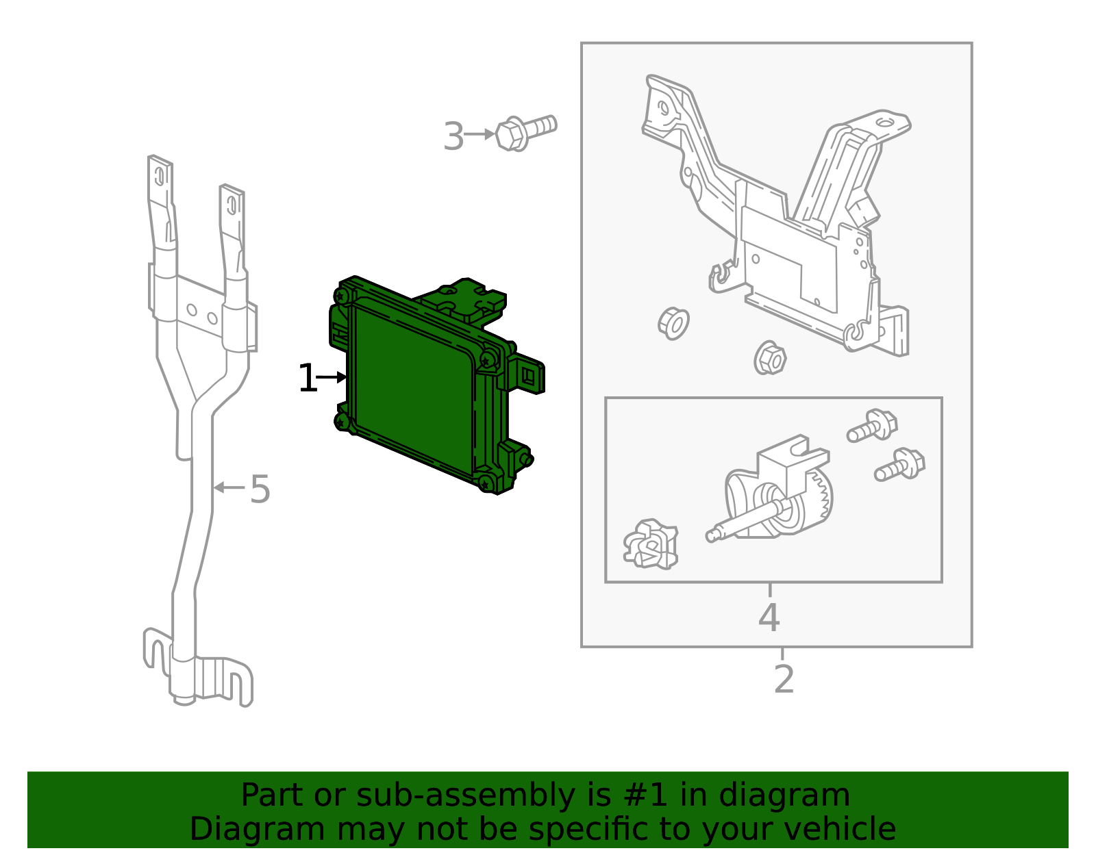 36802-T5A-J12 - 2018-2020 Honda Fit - Radar Sub-Assembly | Genuine ...