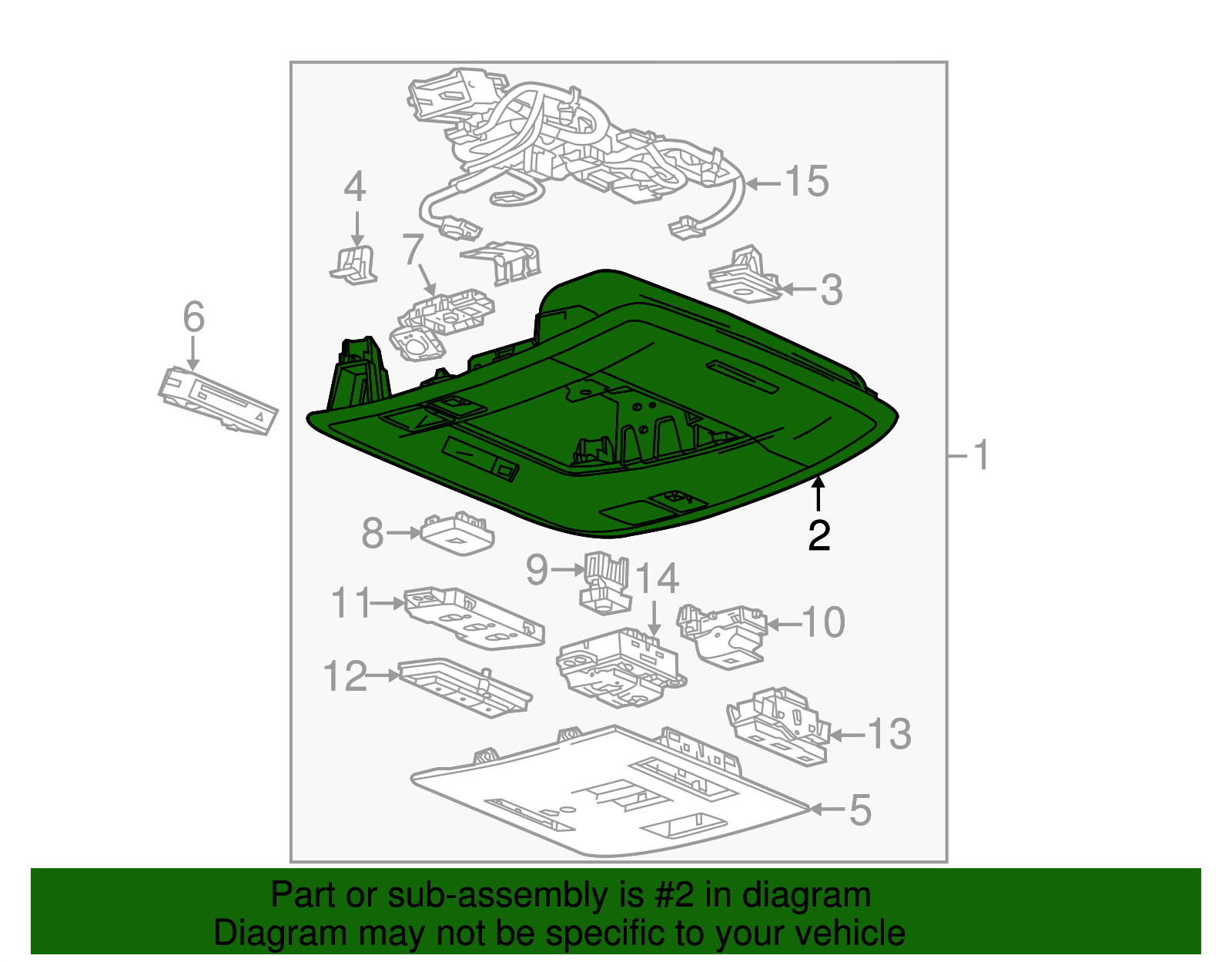 Roof Console - GM (84456940)