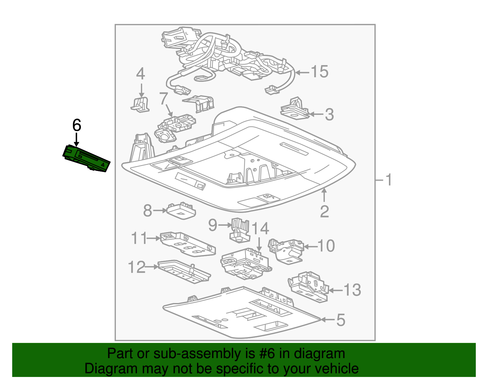 Instrument Panel Airbag Arming Status Display - GM (84059831)