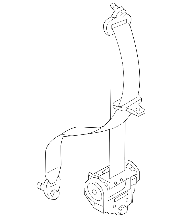 20112014 Mazda 2 Seat Belt Assembly DRY157L9001 MazdaParts