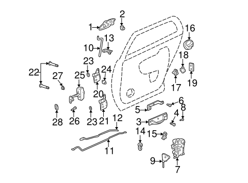 Front Door for 2001 Cadillac DeVille #1