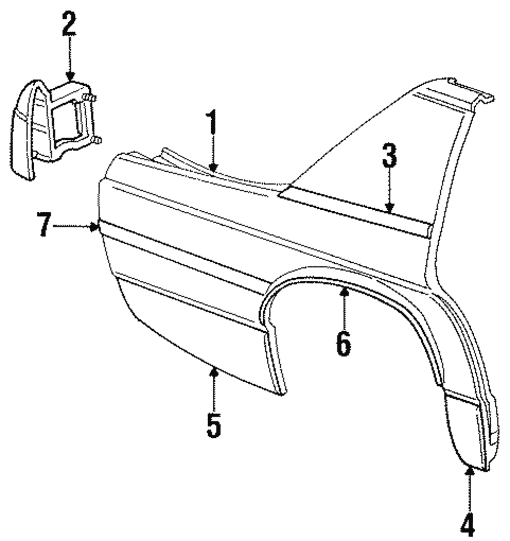 Belt Molding - Ford (E8AZ-54423A19-A)