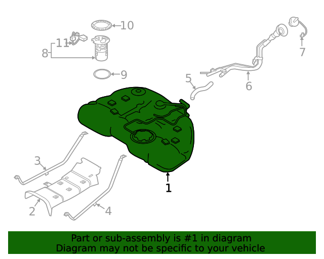 20192020 Nissan Altima Fuel Tank 172026CA0A