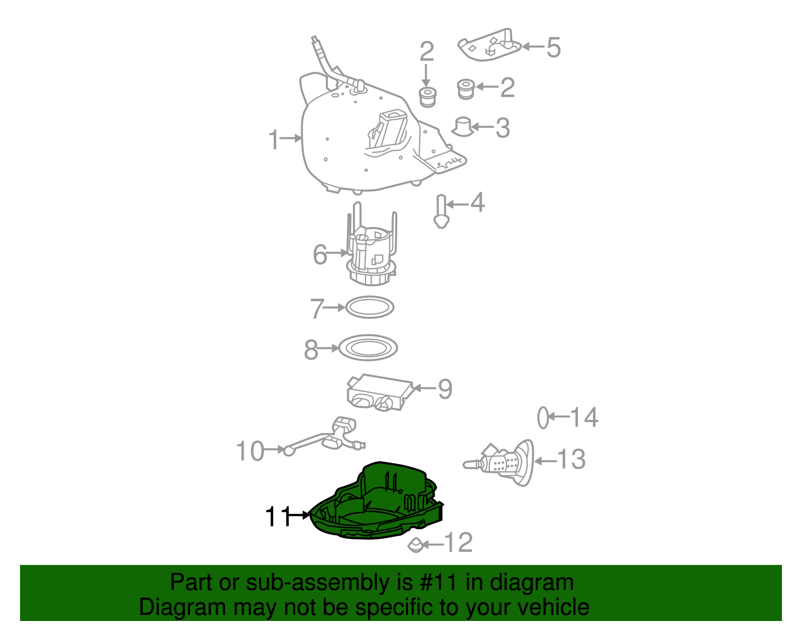 Emission Reduction Fluid Tank Protector - GM (84337709)