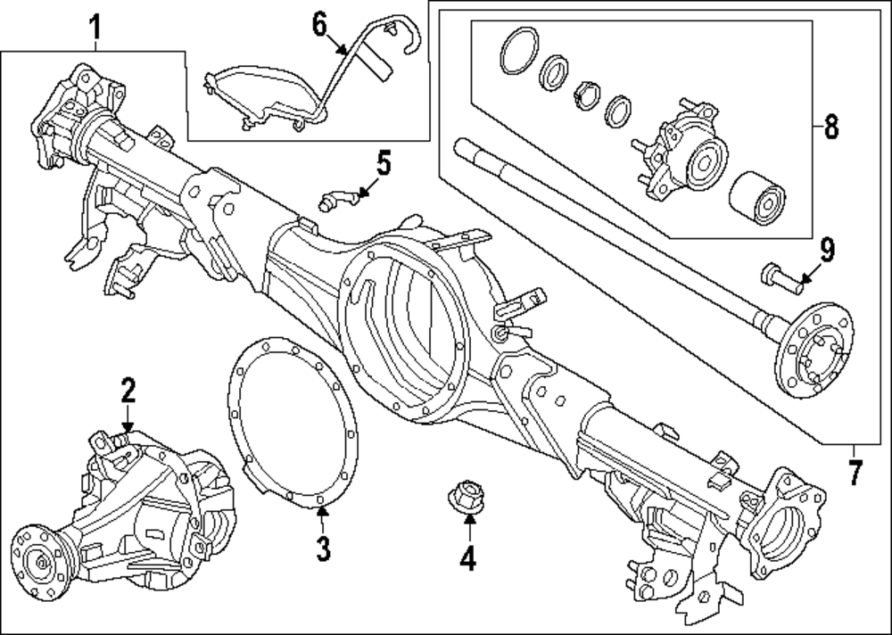 MB3Z-4200-X - 2024 Ford Ranger - Differential Carrier | My Ford Parts