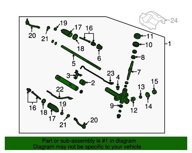 20062011 Kia Gear Linkage Assembly 57700 1G151 QuirkParts