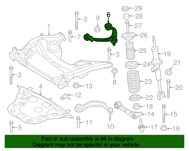 31126779871 Upper Control Arm 20092020 BMW BMWPartsHub