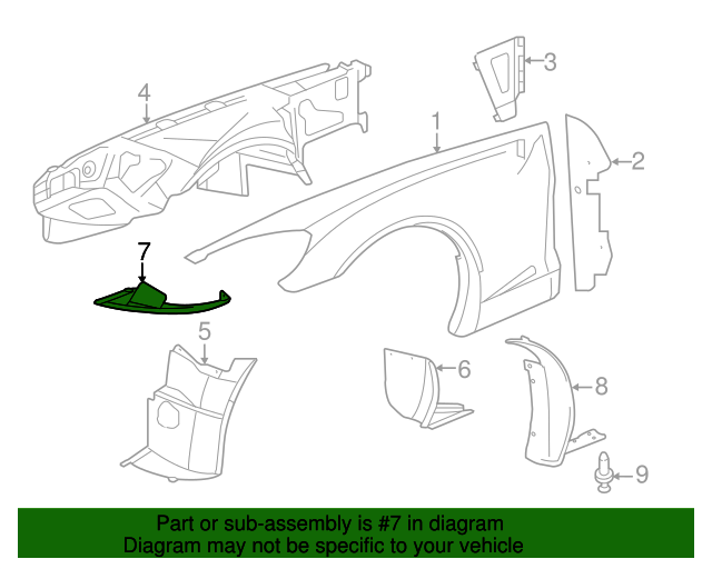 20062013 Chevrolet Corvette Passenger Side Engine Compartment