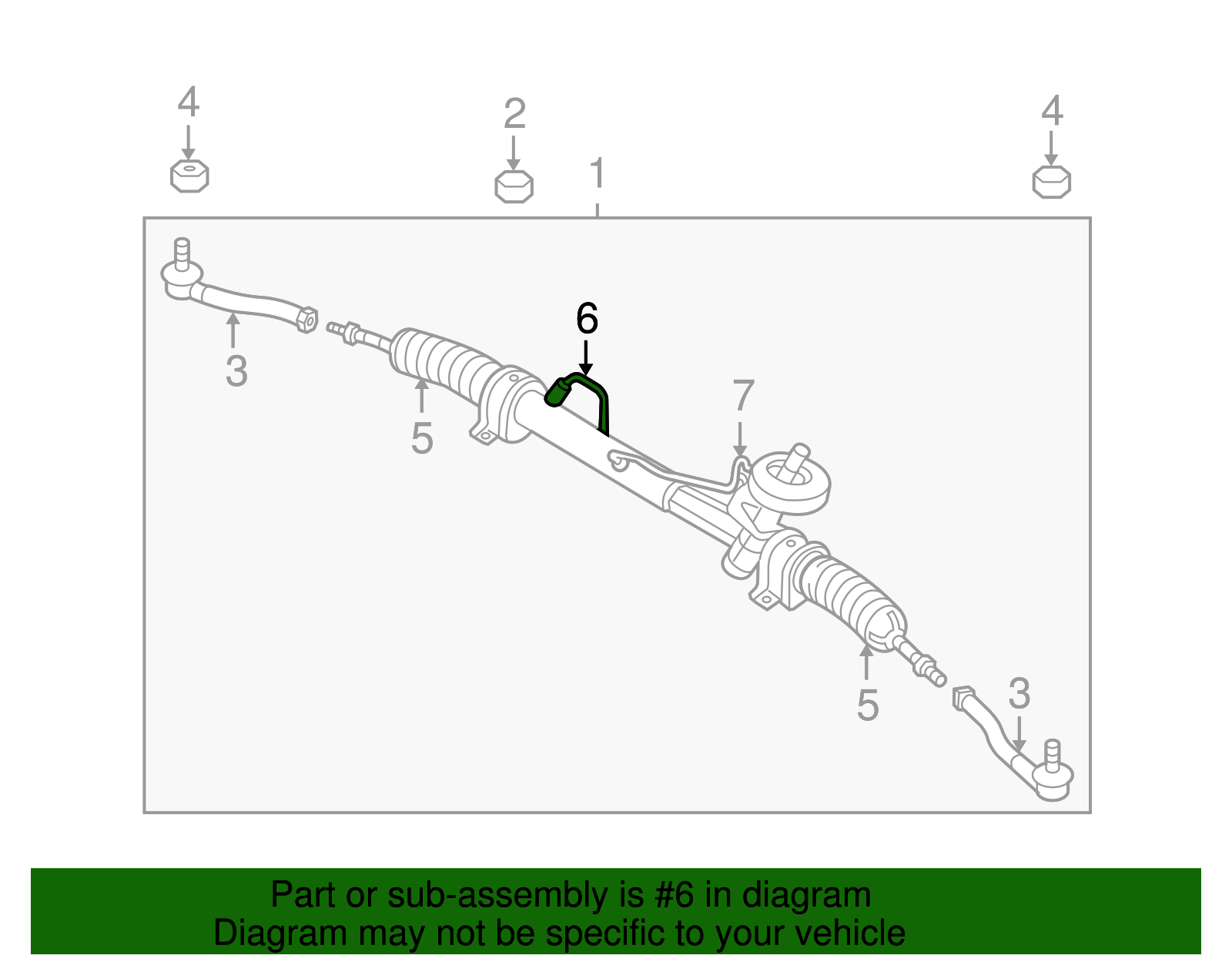 Power Steering Return Hose - GM (93742573)