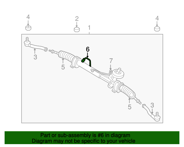 20042011 GM Power Steering Return Hose 93742573