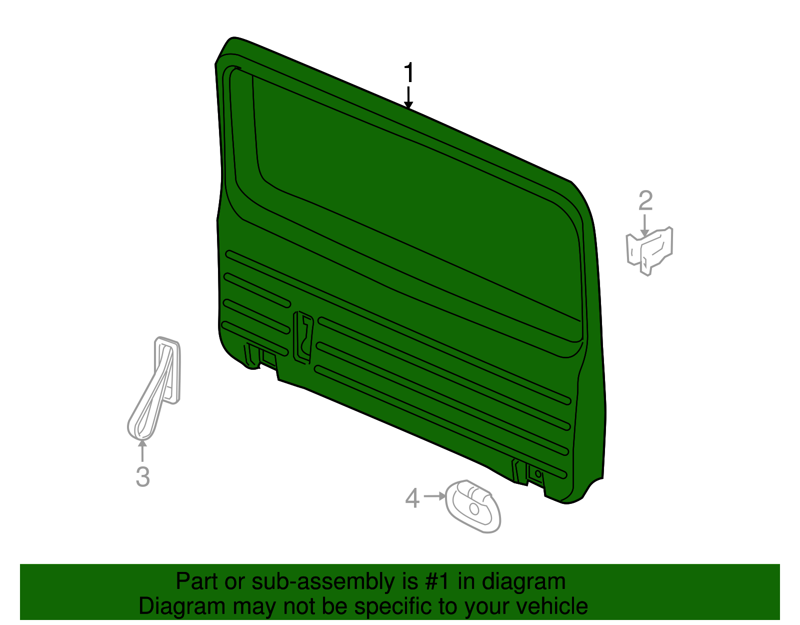 Panel, L/Gate Tr Fin - GM (10358870)