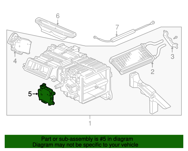79160S2AA01 Motor Assembly, Air Mix 20002009 Honda S2000 Honda
