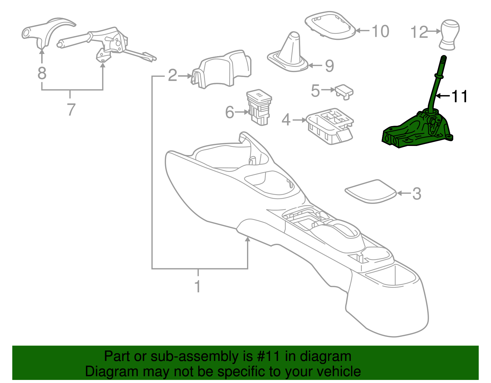 Gear Shift Assembly - Scion (33530-52210)