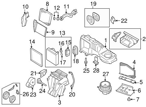 Evaporator & Heater Components for 2009 Volkswagen Jetta #1