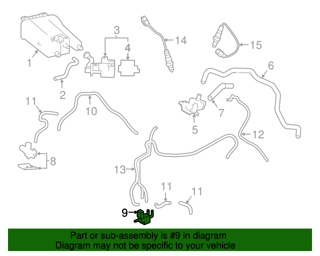 9091012059 Vacuum Valve 20182020 Toyota Camry Boch Toyota South