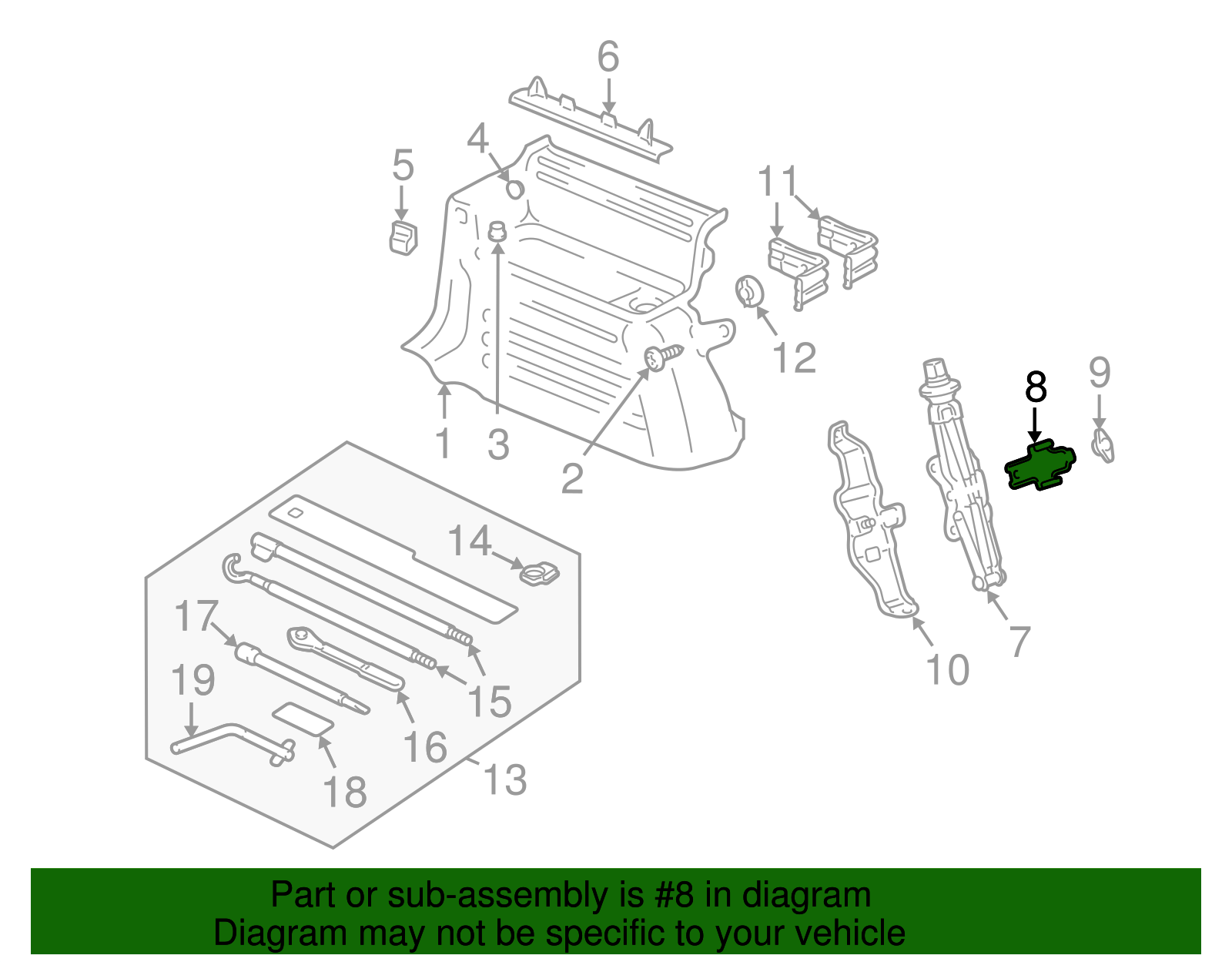 Clamp, Jk Stow Upper - GM (15190563)