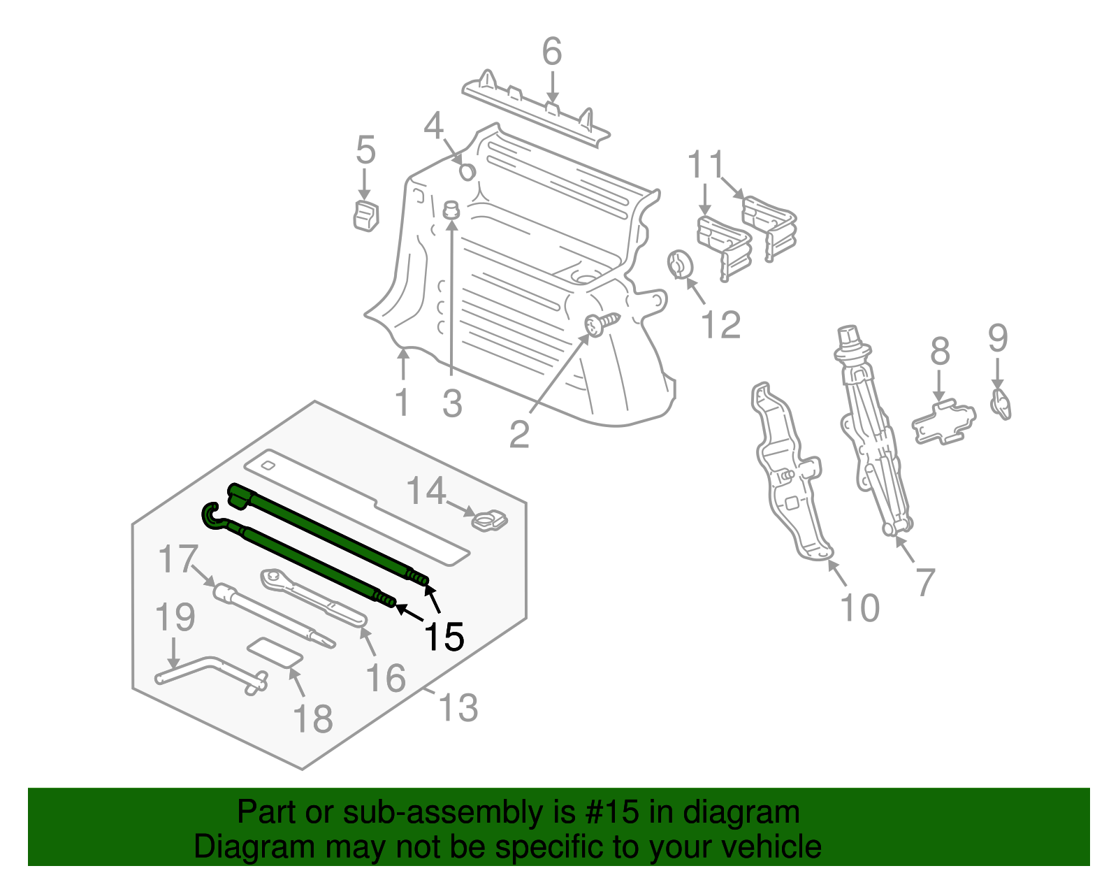 Jack Handle Extension - GM (15639091)