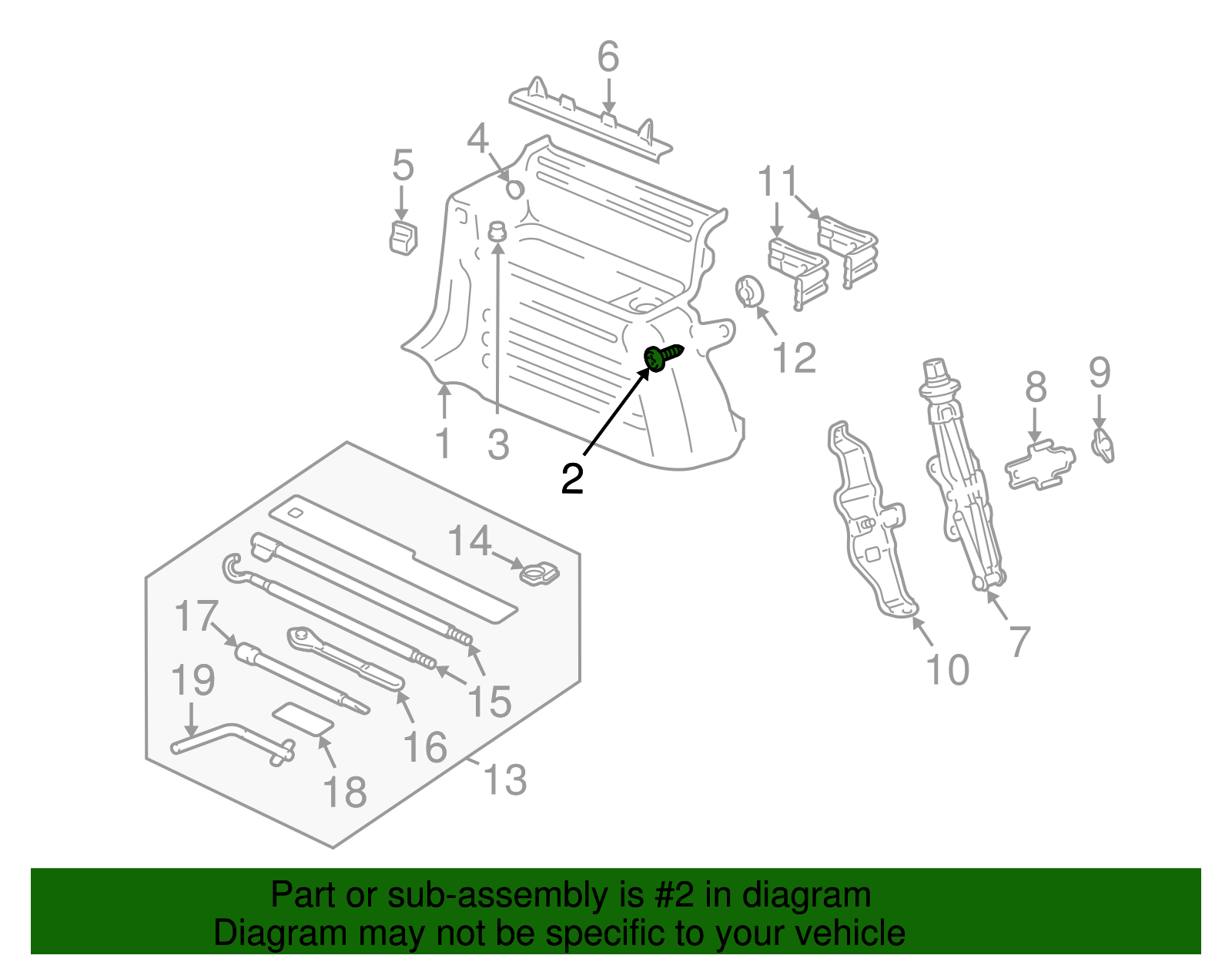 Retainer, Hdlng T/Panel - GM (15111579)