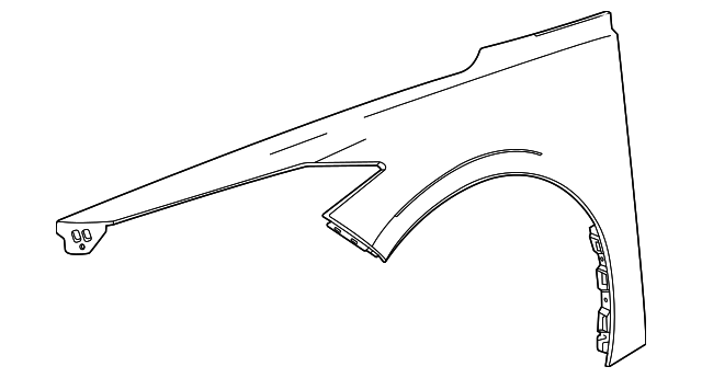 Front Driver Side Fender - GM (87865980)