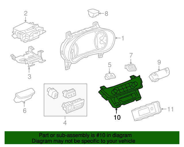 20172019 Buick LaCrosse Heating and Air Conditioning Control Panel 84138221