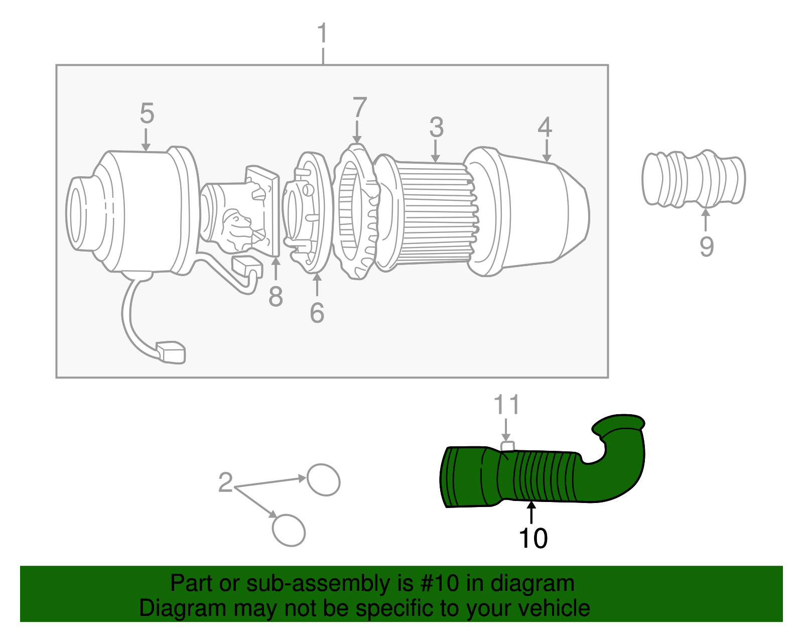 Resonator Assembly - Ford (YL7Z-9F763-AA)