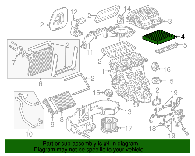 23393247 Cabin Air Filter 20152020 GM Chevrolet Parts Direct