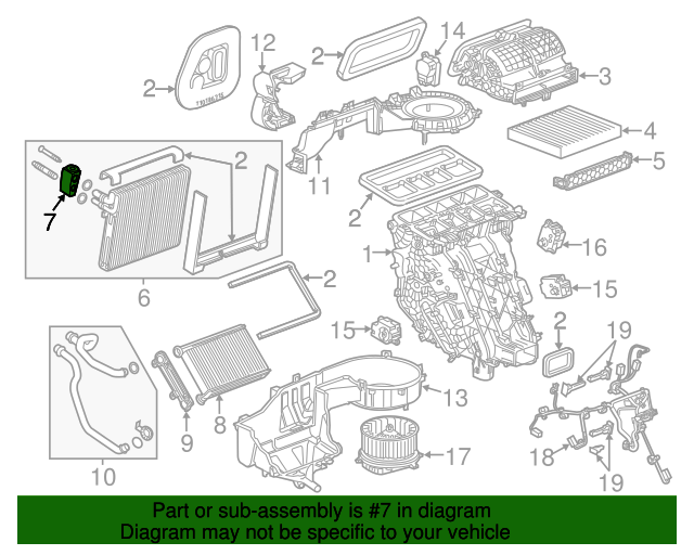 20142020 Chevrolet Impala Air Conditioning Evaporator Thermal