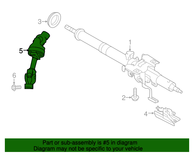 20152019 Subaru UJoint Coupling 34170AL010 Subaru Parts Plus