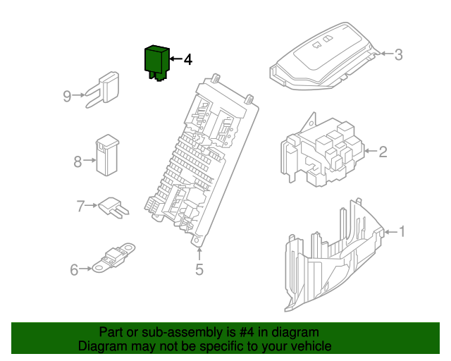 Genuine OEM Accessory Power Relay Part# LR138845 Fits Jaguar Land Rover ...