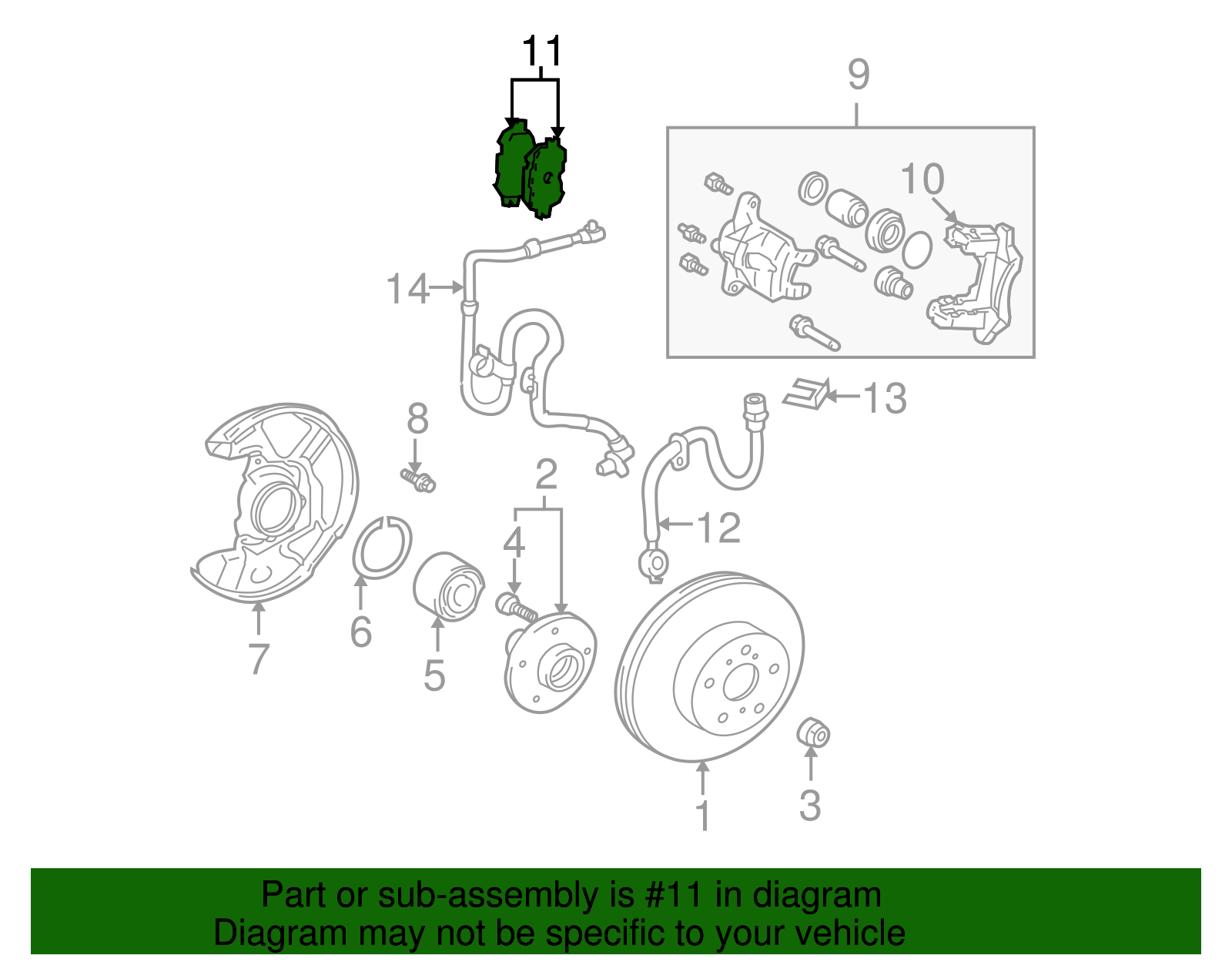 Brake Pads Front - Toyota (04465-2B010)